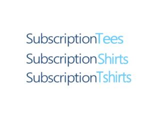 subscription t shirts domains